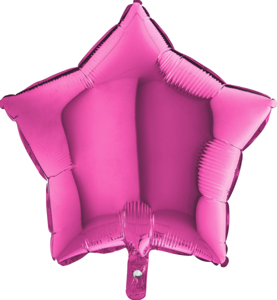 Folienballon - Stern Magenta - ø 45cm
